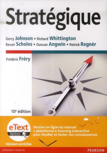 Couverture du livre « Strategique 10e livre + etext enrichi » de Johnson/Whittington aux éditions Pearson