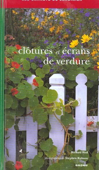 Couverture du livre « Clotures Et Ecrans De Verdure » de R Bird et S Robson aux éditions Grund