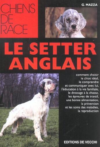 Couverture du livre « Setter anglais » de Mazza aux éditions De Vecchi