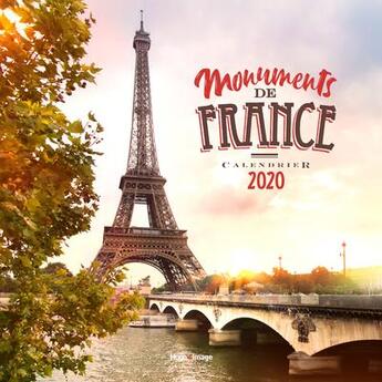 Couverture du livre « Calendrier mural monuments de france 2020 » de  aux éditions Hugo Image