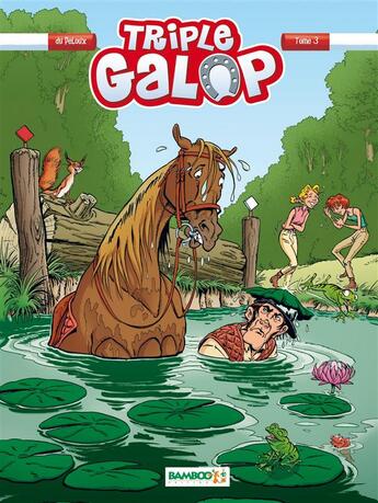 Couverture du livre « Triple galop Tome 3 » de Benoit Du Peloux aux éditions Bamboo