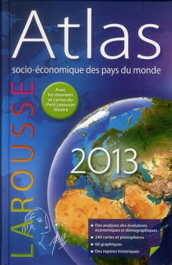 Couverture du livre « Atlas socio-économique des pays du monde (édition 2013) » de  aux éditions Larousse