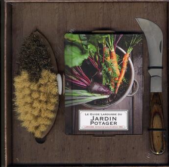 Couverture du livre « Le guide Larousse du jardin potager ; coffret » de  aux éditions Larousse