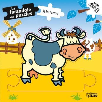 Couverture du livre « Farandole puzzles a la ferme » de  aux éditions Lito