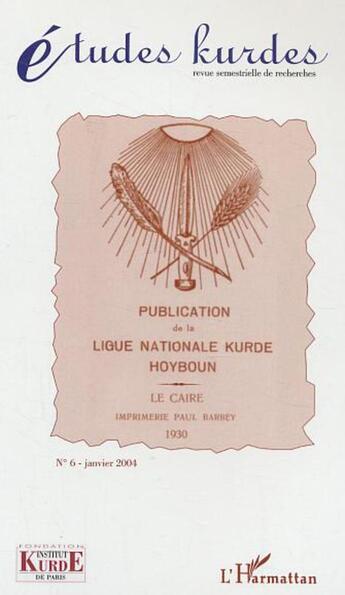 Couverture du livre « Publication de la ligue nationale kurde Hoyboun » de  aux éditions L'harmattan