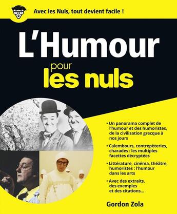 Couverture du livre « L'humour pour les nuls » de Gordon Zola aux éditions First