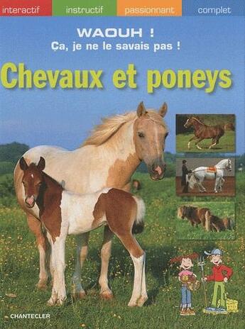 Couverture du livre « Waouh! ca, je ne le savais pas! chevaux et poneys » de Martina Gorgas aux éditions Chantecler