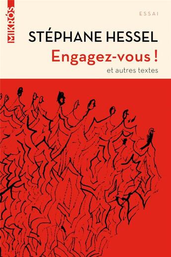 Couverture du livre « Engagez-vous ! et autres textes » de Stephane Hessel aux éditions Editions De L'aube