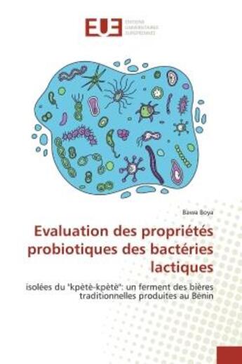 Couverture du livre « Evaluation des proprietes probiotiques des bacteries lactiques - isolees du 