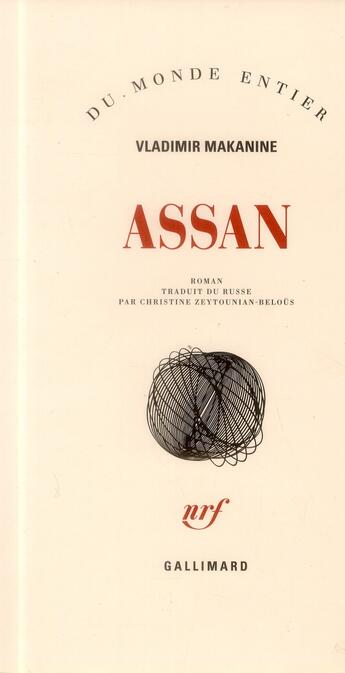 Couverture du livre « Assan » de Vladimir Makanine aux éditions Gallimard