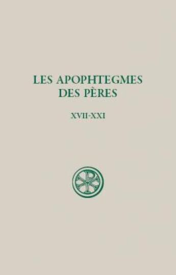 Couverture du livre « Les apophtegmes des pères t.3 » de  aux éditions Cerf