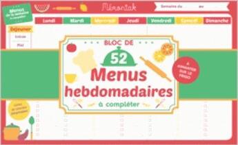 Couverture du livre « Bloc de menus a completer memoniak 2019 » de  aux éditions Editions 365