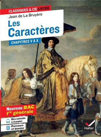 Couverture du livre « Les caractères, livres V à X » de Jean De La Bruyere et Dominique Feraud aux éditions Hatier