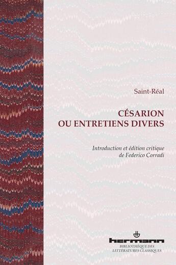 Couverture du livre « Césarion ou Entretiens divers » de César De Saint-Réal aux éditions Hermann