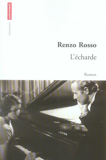 Couverture du livre « L'écharde » de Renzo Rosso aux éditions Autrement