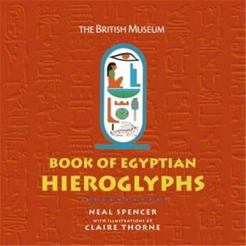 Couverture du livre « Book of egyptian hieroglyphs » de Spencer Neal aux éditions British Museum