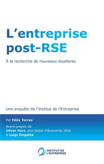 Couverture du livre « L'entreprise post-RSE » de  aux éditions Storylab