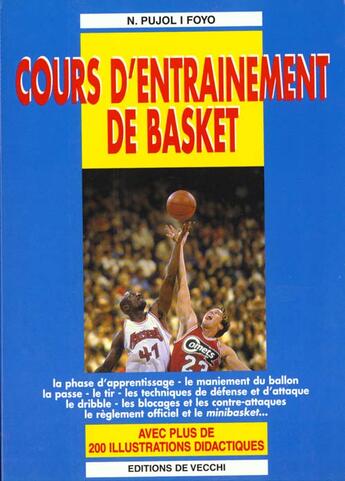 Couverture du livre « Cours d'entrainement au basket » de Pujol aux éditions De Vecchi