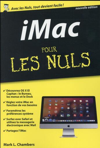 Couverture du livre « IMac pour les nuls » de Mark L. Chambers aux éditions First Interactive