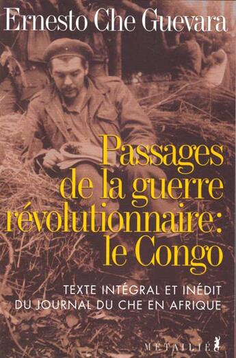 Couverture du livre « Passages de la guerre revolutionnaire : le congo » de Guevara Ernesto aux éditions Metailie