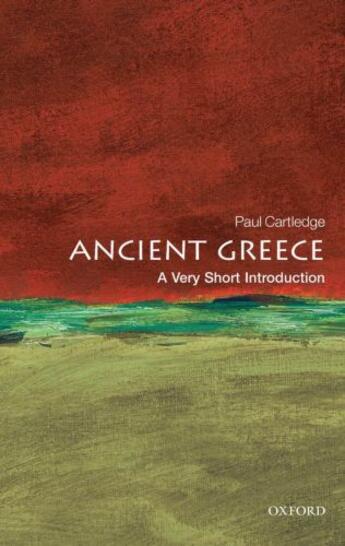 Couverture du livre « Ancient Greece: A Very Short Introduction » de Paul Cartledge aux éditions Oup Oxford