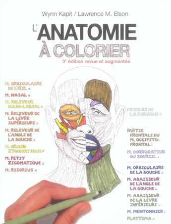 Couverture du livre « Anatomie à colorier (3e édition) » de Elson Kapit W aux éditions Edisem