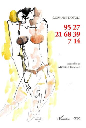 Couverture du livre « 95 27 21 68 39 7 14 tableaux poemes » de Michele Damiani aux éditions L'harmattan