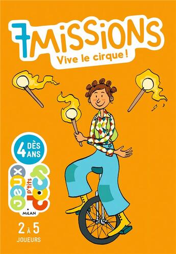 Couverture du livre « Jeu p'tits docs 7 missions le cirque » de Martin Desbat aux éditions Milan