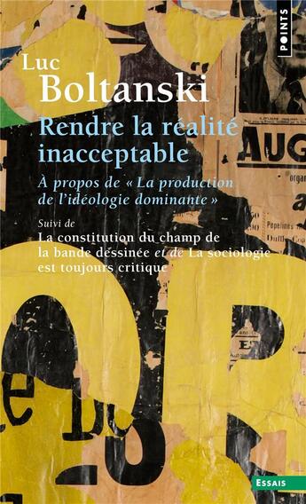 Couverture du livre « Rendre la réalité inacceptable : à propos de 