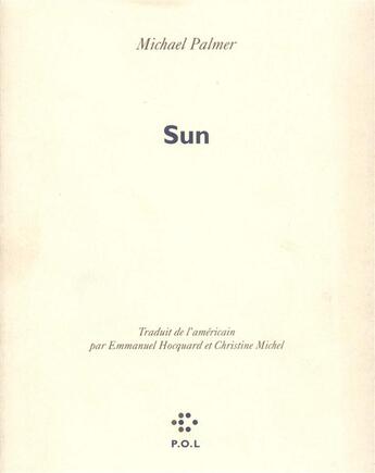 Couverture du livre « Sun » de Michael Palmer aux éditions P.o.l