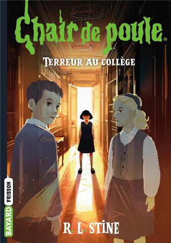 Couverture du livre « Chair de poule Tome 8 : terreur au collège » de R. L. Stine aux éditions Bayard Jeunesse