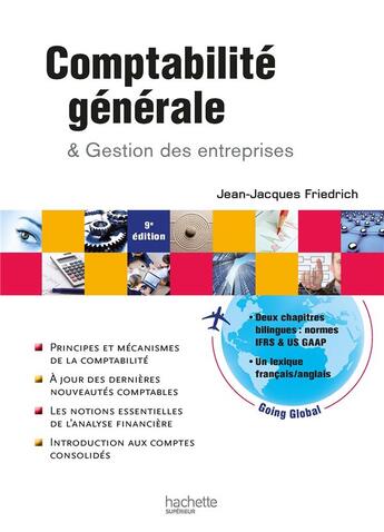 Couverture du livre « HU GESTION : comptabilité générale et gestion des entreprises » de Jean-Jacques Friedrich aux éditions Hachette Education