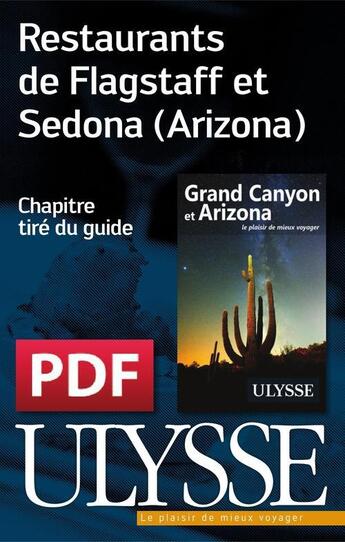 Couverture du livre « Restaurants de Flagstaff et Sedona (Arizona) » de  aux éditions Ulysse