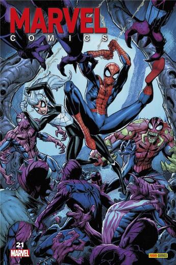 Couverture du livre « Marvel Comics N°21 » de Dan Slott et Gerry Duggan et Nic Klein et Aaron Kuder et Jason Aaron et Mark Bagley aux éditions Panini