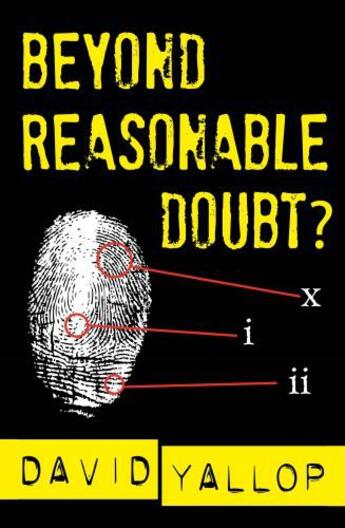 Couverture du livre « Beyond Reasonable Doubt? » de David Yallop aux éditions Epagine