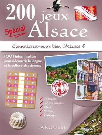 Couverture du livre « 200 jeux spécial Alsace » de  aux éditions Larousse