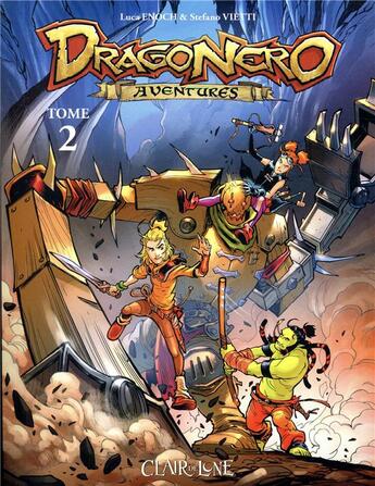 Couverture du livre « Dragonero adventures t.2 » de Stefano Vietti et Luca Enoch et Riccardo Crosa et Antonella Platano aux éditions Clair De Lune