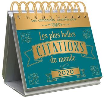 Couverture du livre « Almaniak les plus belles citations du monde (édition 2020) » de  aux éditions Editions 365