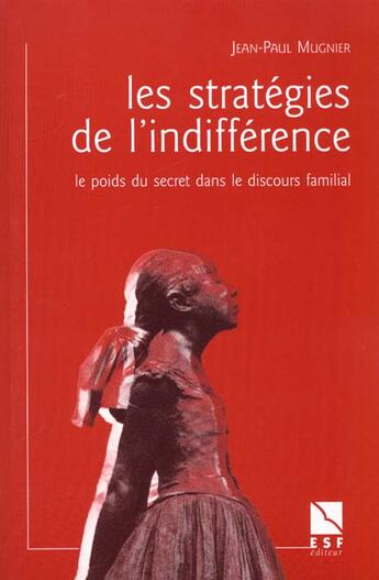 Couverture du livre « Strategie de l'indifference n.ed » de Jean-Paul Mugnier aux éditions Esf