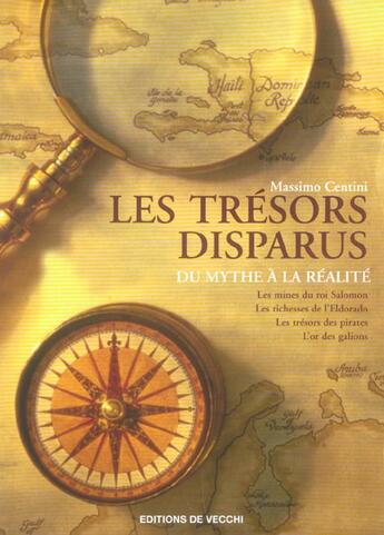 Couverture du livre « Tresors disparus (les) » de Centini aux éditions De Vecchi