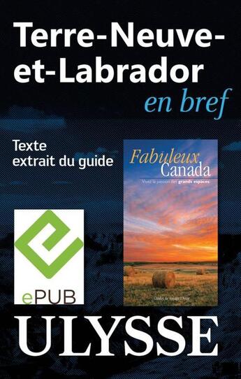 Couverture du livre « Terre-Neuve-et-Labrador en bref » de  aux éditions Ulysse