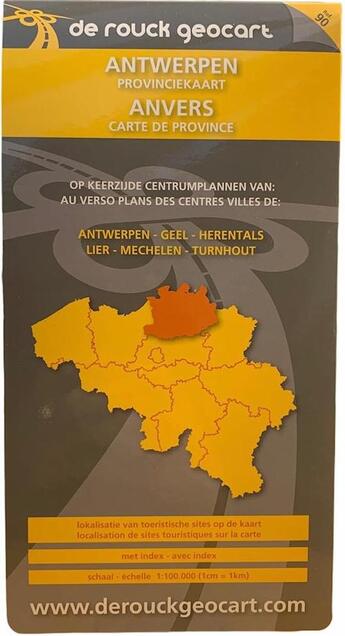 Couverture du livre « 90 prov. antwerpen - anvers » de  aux éditions De Rouck