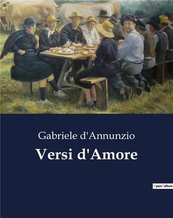 Couverture du livre « Versi d'Amore » de Gabriele D'Annunzio aux éditions Culturea