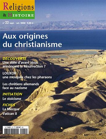 Couverture du livre « Religions et histoire N.22 ; aux origines du christianisme » de Religions Et Hstoire aux éditions Religions Et Histoire