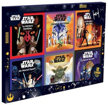 Couverture du livre « Star wars, coffret 12 livres » de Disney aux éditions Disney Hachette