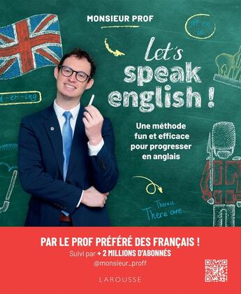 Couverture du livre « Let's speak English ! » de Monsieur Prof aux éditions Larousse