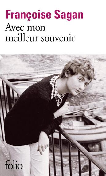 Couverture du livre « Avec mon meilleur souvenir » de Françoise Sagan aux éditions Folio