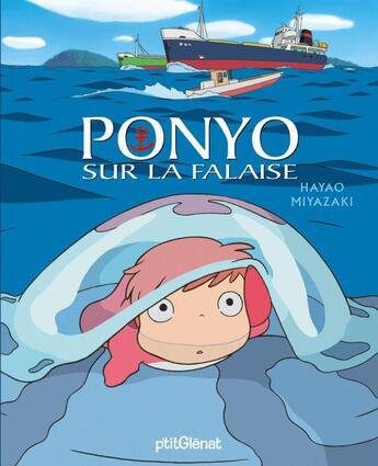 Couverture du livre « Ponyo sur la falaise » de Hayao Miyazaki aux éditions Glenat Jeunesse