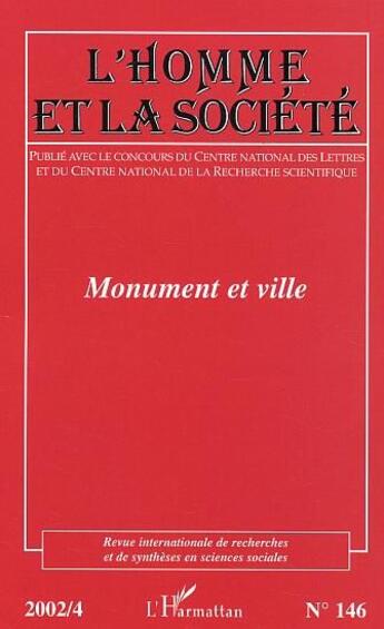 Couverture du livre « Monument et ville » de  aux éditions L'harmattan