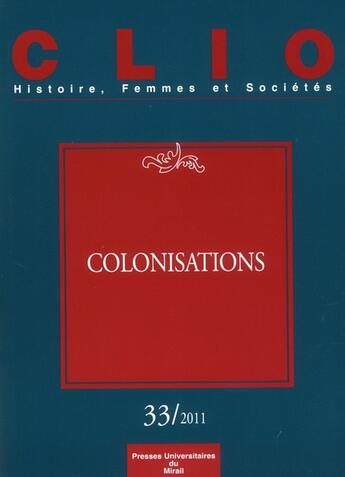 Couverture du livre « Colonisations » de  aux éditions Pu Du Midi